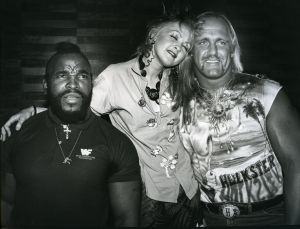 Mr. T. Cyndi Lauper, Hulk Hogan 1985, NY.jpg